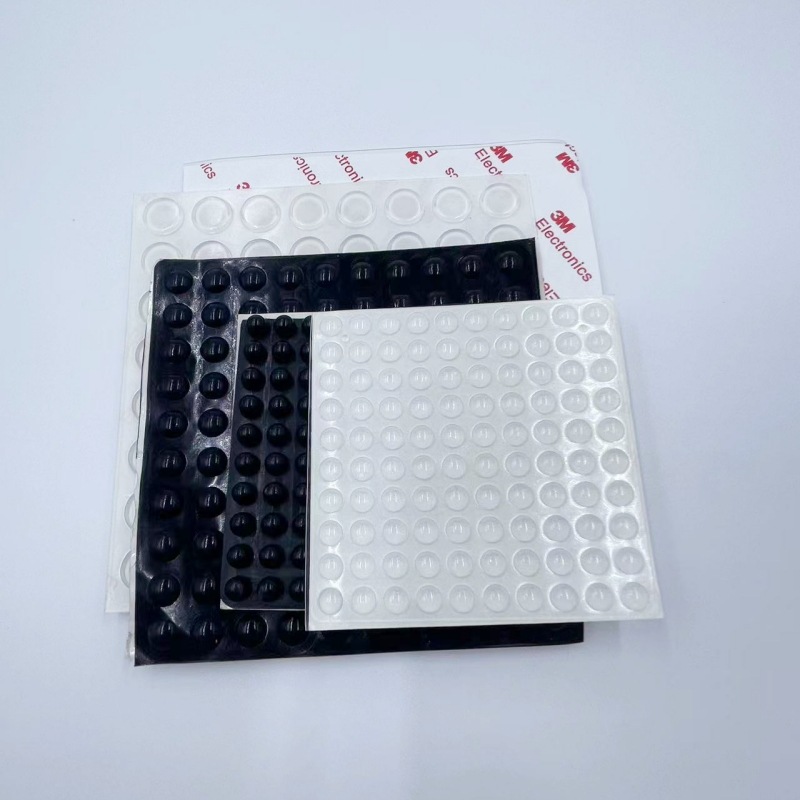 半圓形透（tòu）明矽膠墊橡膠墊網格膠墊耐（nài）高溫價格優惠