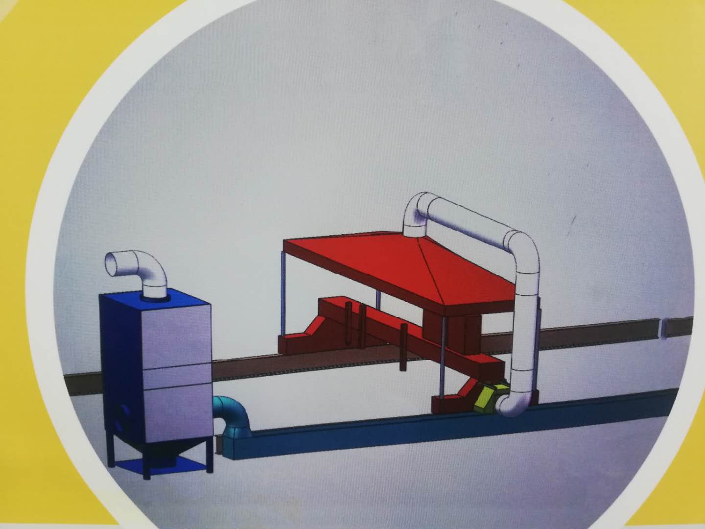 河南飛（fēi）博環保龍門（mén）火焰切割機除塵方案(圖1)